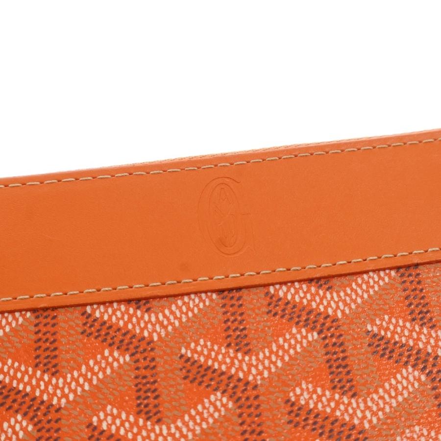 GOYARD レザー 長財布 ラウンドファスナー マティニョンGM オレンジ GOYARD レザー 長財布 ラウンドファスナー マティニョンGM オレンジ
