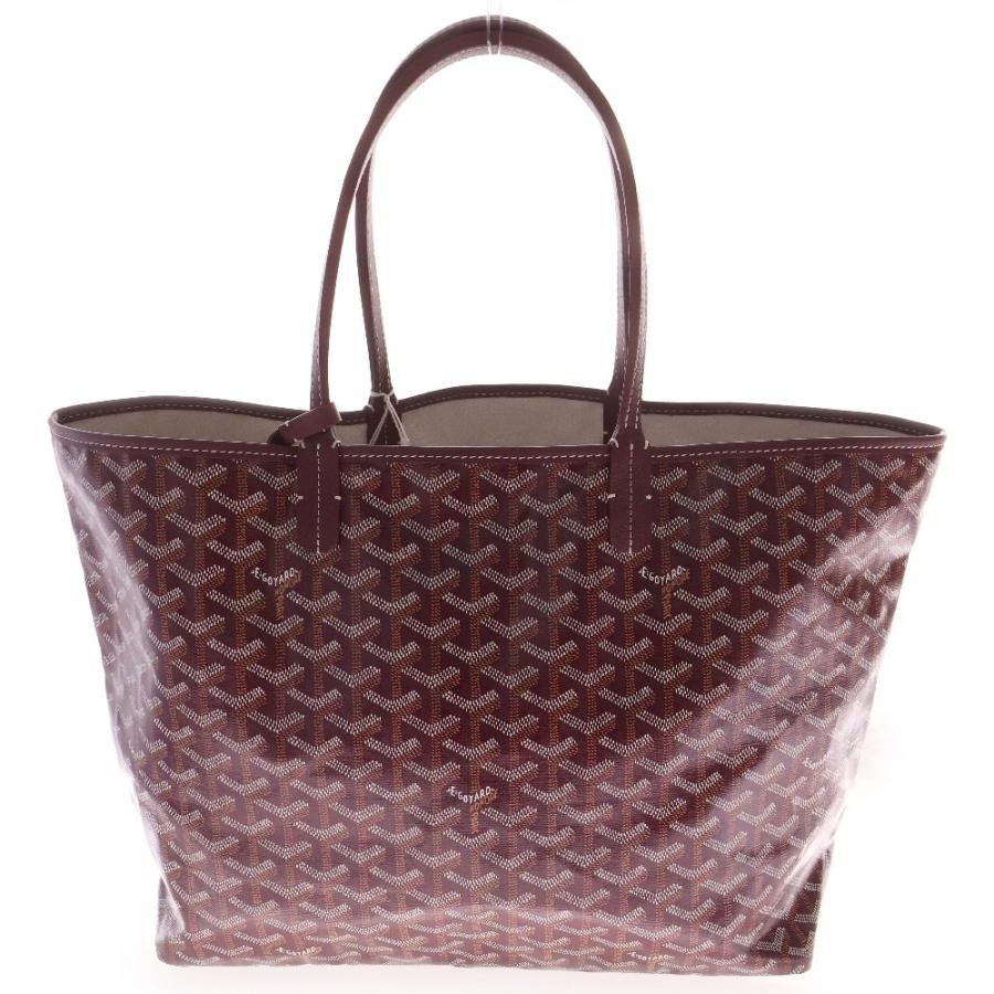 GOYARD（ゴヤール） サンルイPM ボルドー PVC×レザー トートバッグ