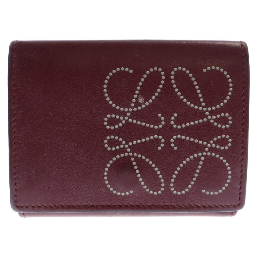 LOEWE ロエベ アナグラム トライフォールド 6カードホルダー付