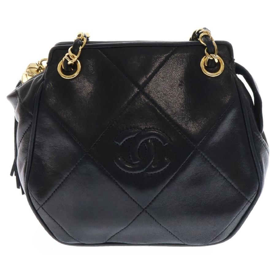 ショルダーバッグ シャネル CHANEL フリンジ チェーンショルダー 