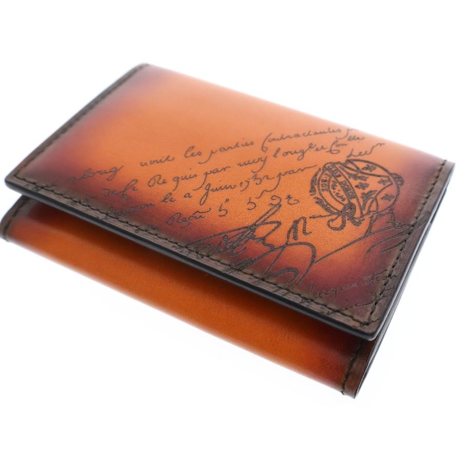 Berluti（ベルルッティ） カリグラフィ カードケース ブラウン レザー