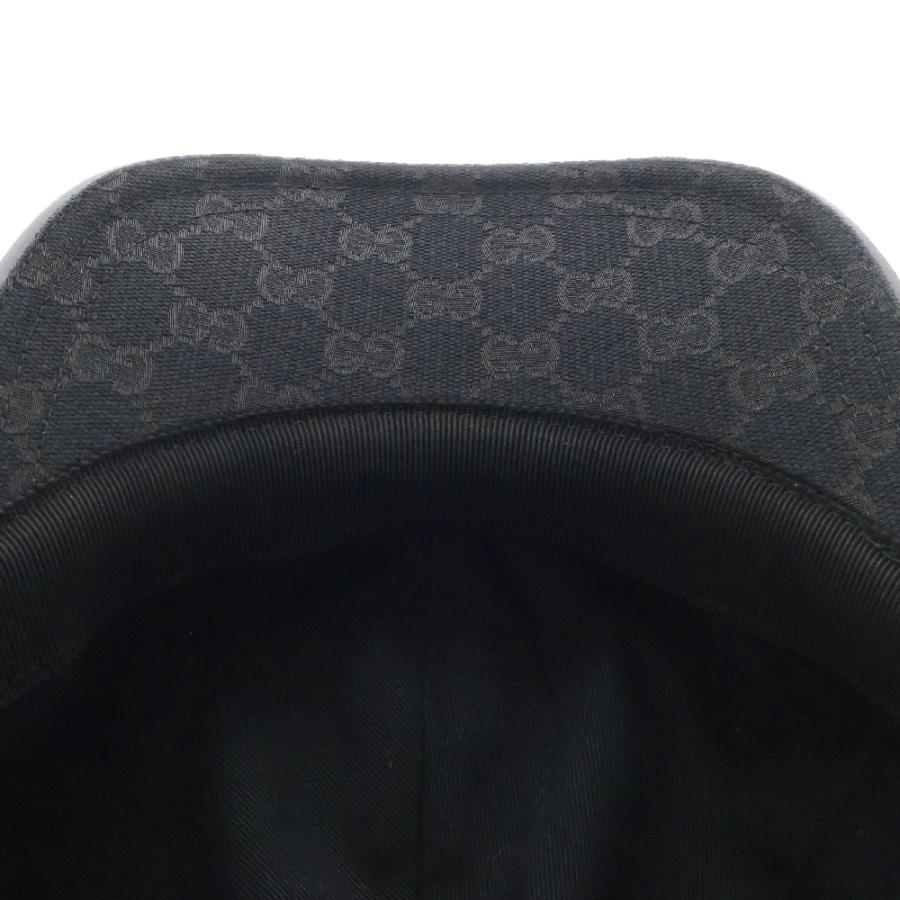 美品✨グッチ キャップ シェリー GG キャンバス ブラック Lサイズ GUCCI（グッチ） キャップ 帽子 メンズ レディース ベースボール