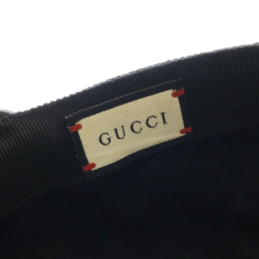 美品✨グッチ キャップ シェリー GG キャンバス ブラック Lサイズ GUCCI（グッチ） GGキャンバス シェリーライン キャップ 帽子 ブラック