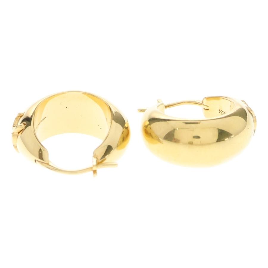 CELINE（セリーヌ） トリオンフ ボールドフープ ピアス イヤリング