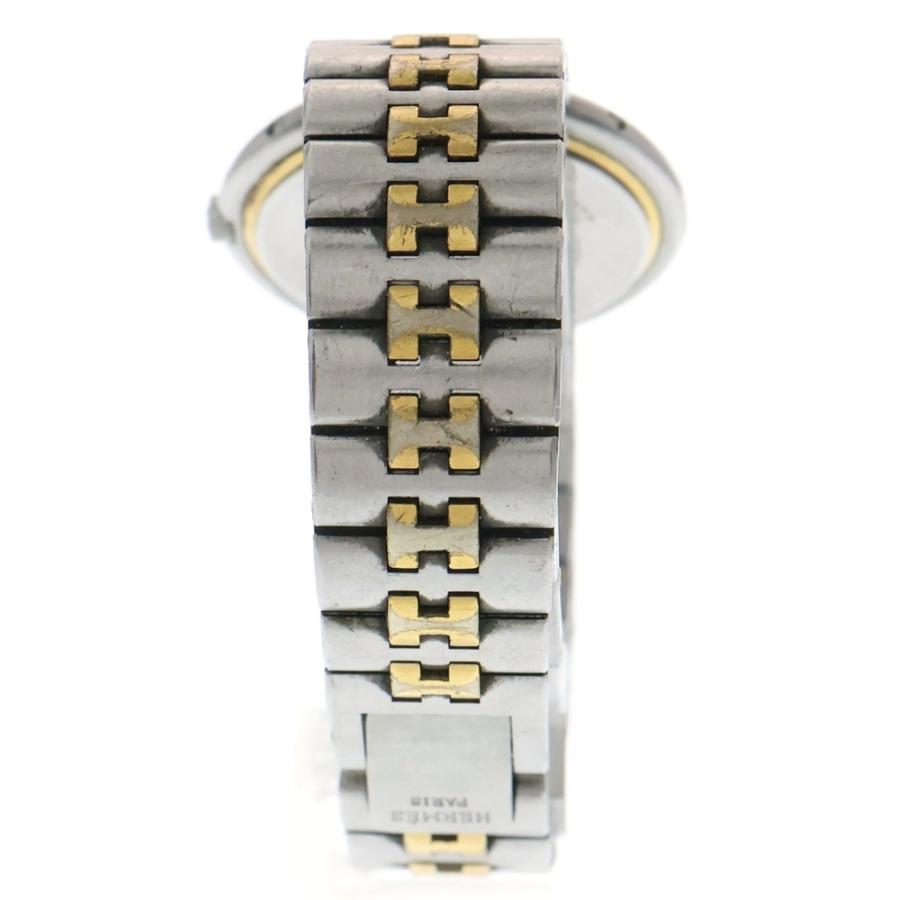 HERMES エルメス プロフィール デイト コンビ 白文字盤 クォーツ