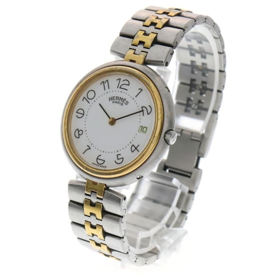 HERMES（エルメス） プロフィール デイト コンビ 白文字盤 クォーツ