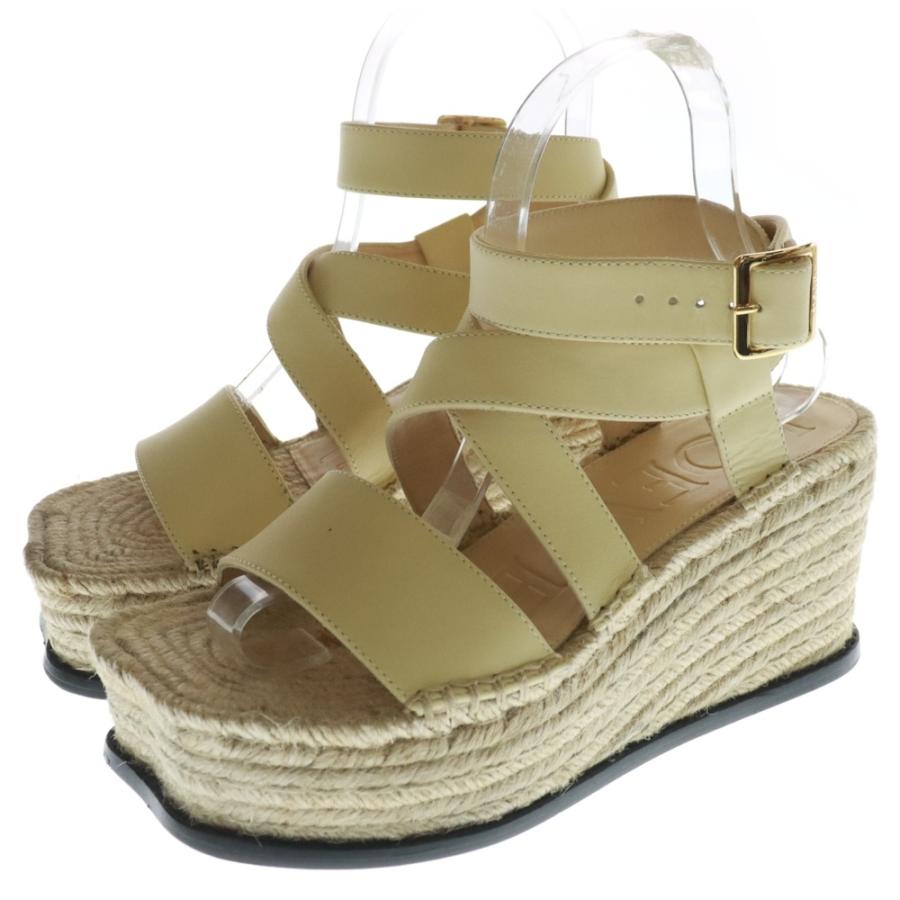 LOEWE（ロエベ） ペタル エスパドリーユ ヒール レザー