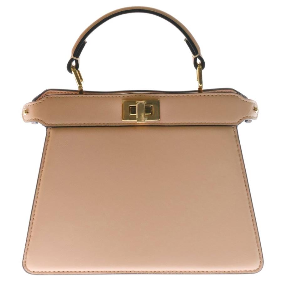 FENDI 2WAYハンドバッグ ピーカブーアイシーユー ミニ ゴールド 極美