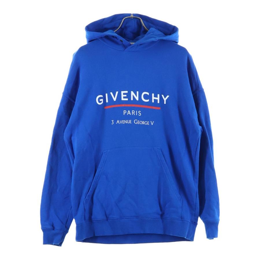 GIVENCHY（ジバンシィ） Blue Address Logo Hoodie BMJ05430AF ロゴ