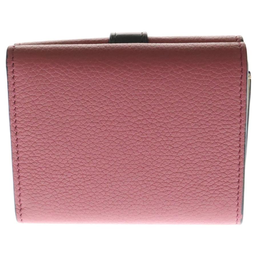 ロエベ LOEWE 折り財布 リピートアナグラム ロゴ レザー コンパクト LOEWE ロエベ 財布 レディース ブランド 二つ折り財布 リピート