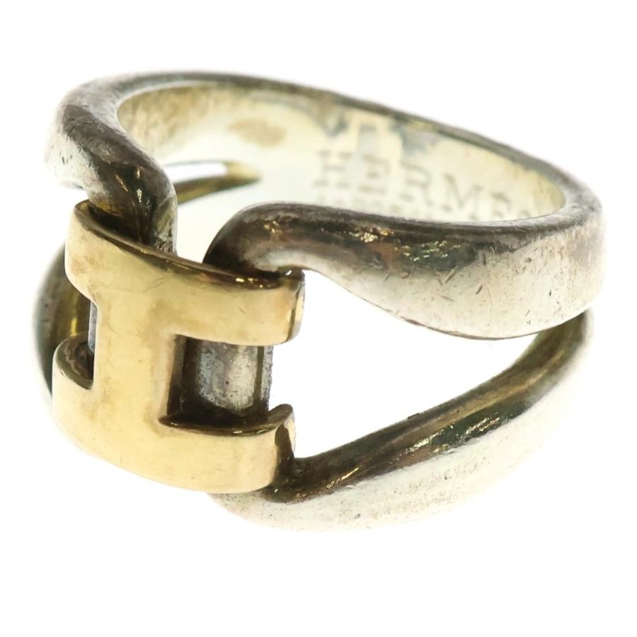 HERMES（エルメス） ヒストリー リング ゴールド×シルバー 52