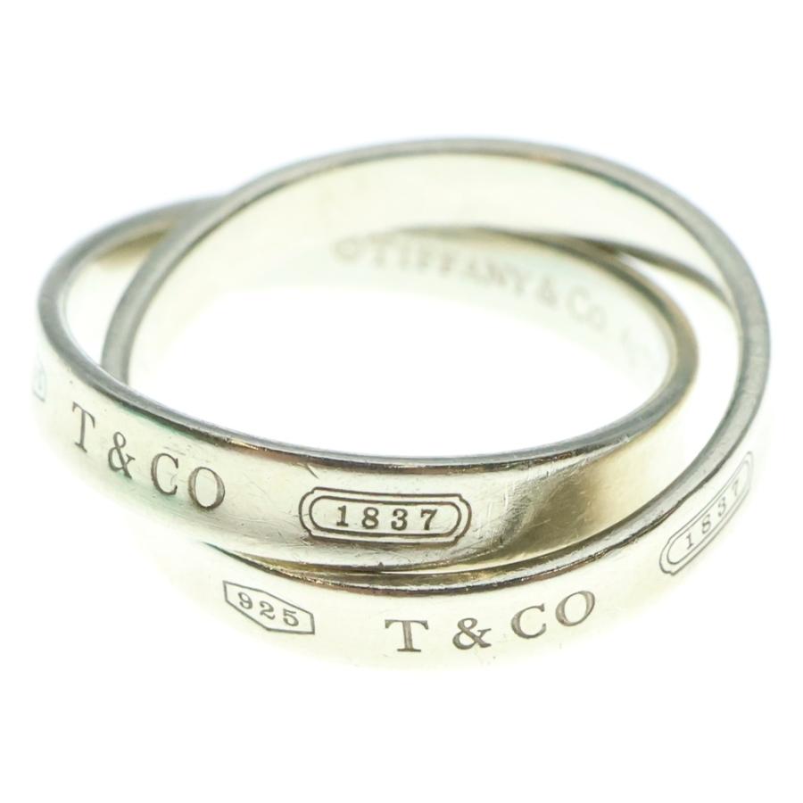 極美品 ティファニー 1837 インターロッキング リング 16.5号 シルバー TIFFANY&Co ティファニー 1837 インターロッキングサークルリング 指輪