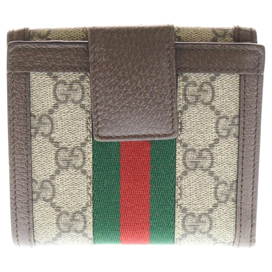 GUCCI（グッチ） GGスプリーム オフディア コンパクトウォレット 三