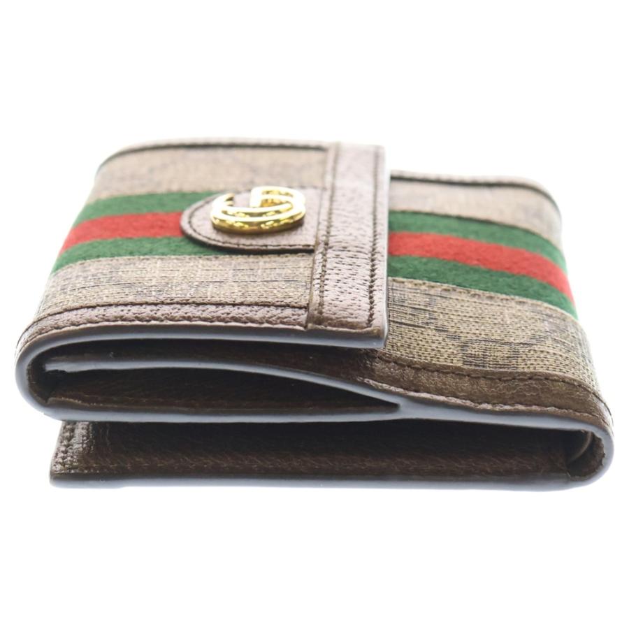 GUCCI（グッチ） GGスプリーム オフディア コンパクトウォレット 三