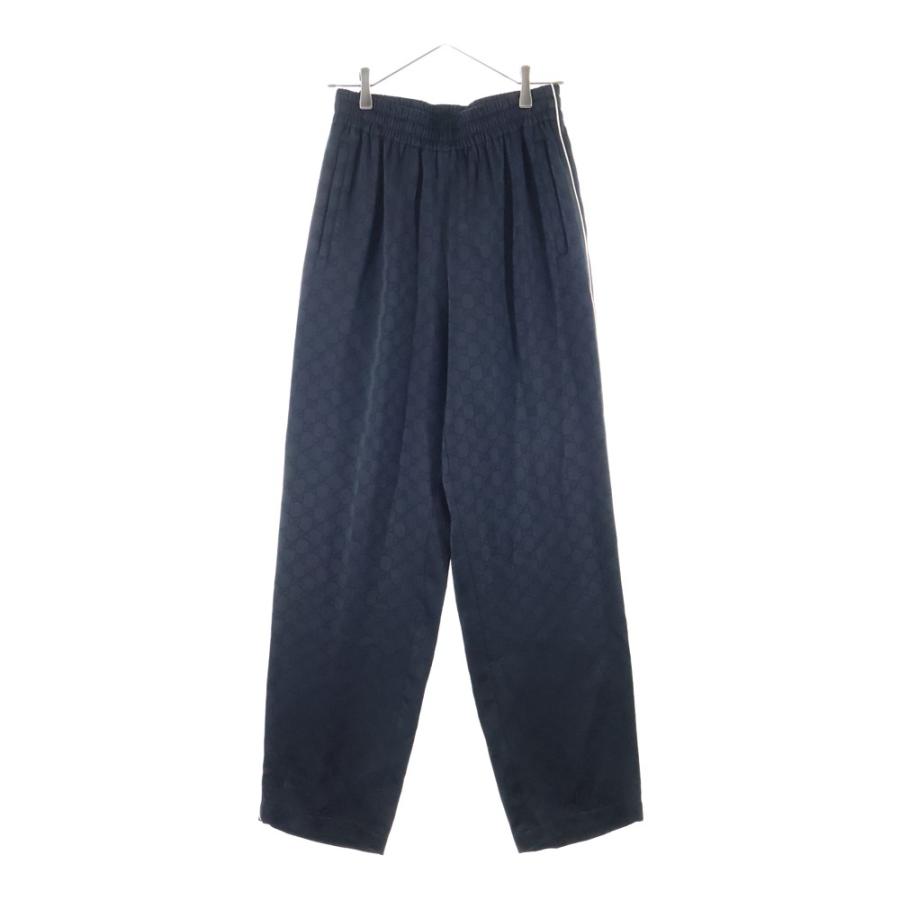 【美品】GUCCI グッチ　シルクジョグパンツ　イージーパンツ　サルエル　総柄 美品】GUCCI グッチ シルクジョグパンツ イージーパンツ サルエル 総柄