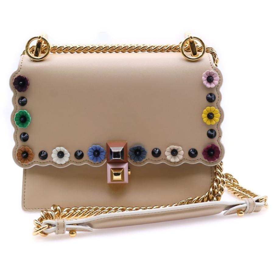 FENDI（フェンディ） キャナイ フラワー ミニ チェーンショルダー 