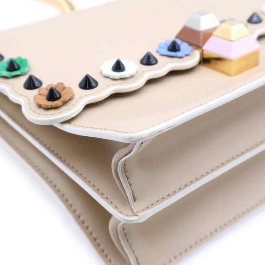 FENDI（フェンディ） キャナイ フラワー ミニ チェーンショルダー 