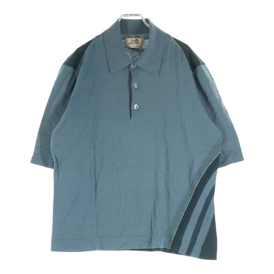 HERMES（エルメス） メッシュ切り替え カシミヤ混 コットン ニット
