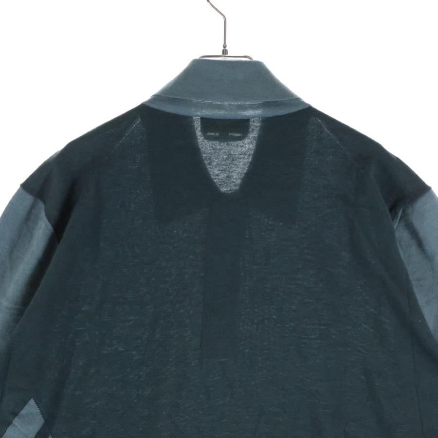 HERMES（エルメス） メッシュ切り替え カシミヤ混 コットン ニット
