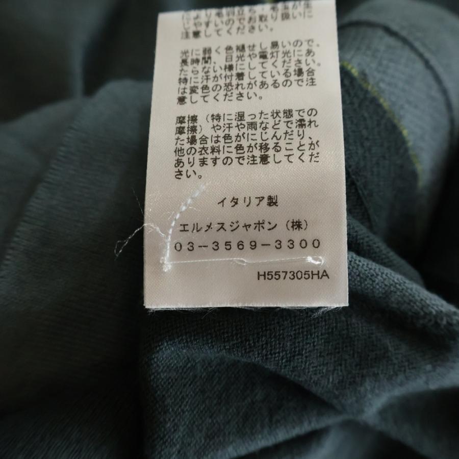 HERMES（エルメス） メッシュ切り替え カシミヤ混 コットン ニット