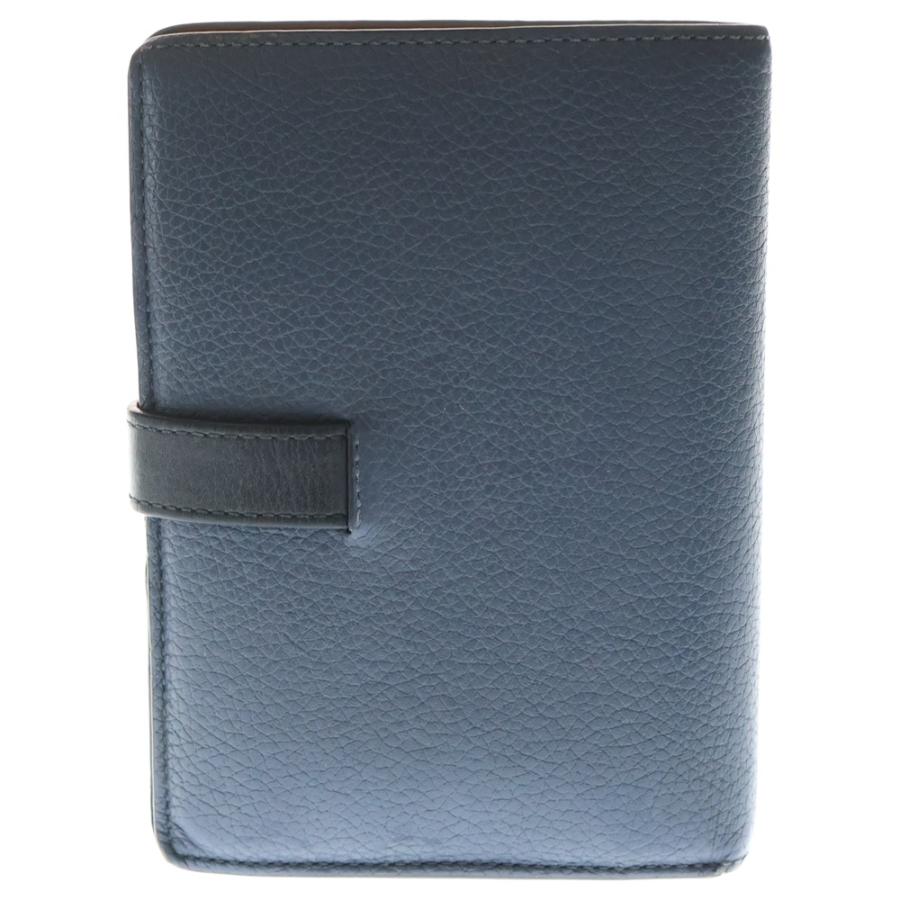 本日限定価格　ロエベ　バーティカルウォレット　ミディアム　2つ折り財布　ネイビー LOEWE（ロエベ） バーティカル コンパクトウォレット 二つ折り財布
