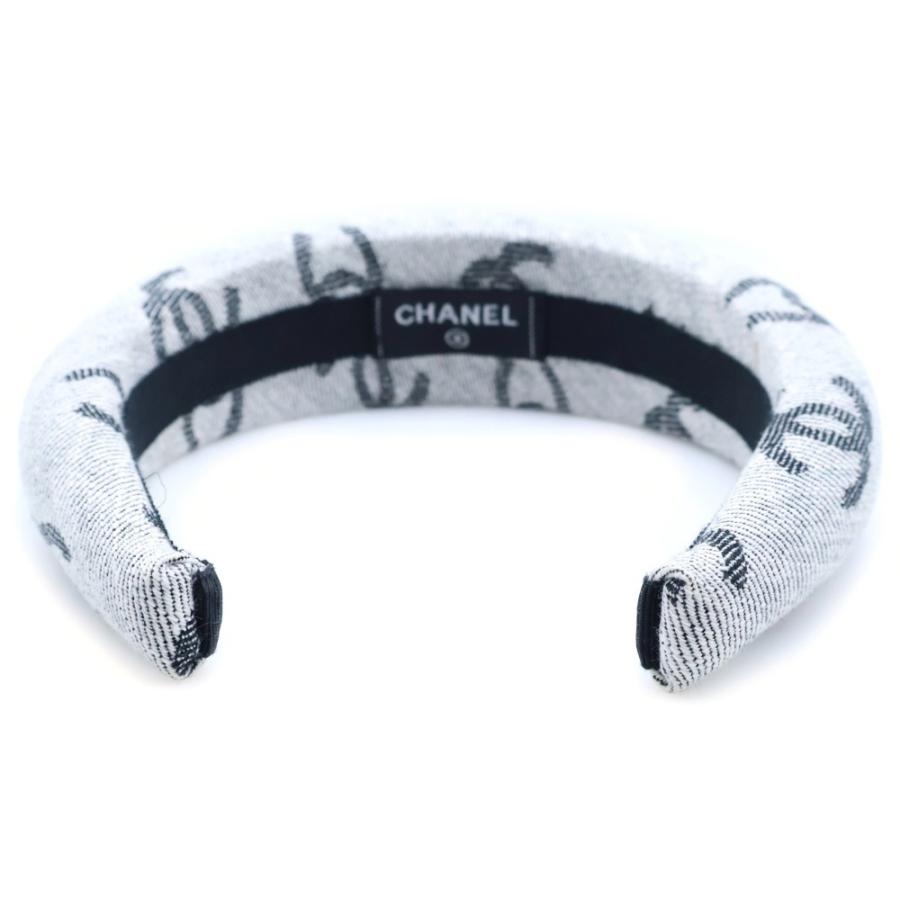 CHANEL シャネル カチューシャ ヘアバンド ホワイト ブラック CHANEL（シャネル） ココマーク カチューシャ ヘアバンド 22S ホワイト