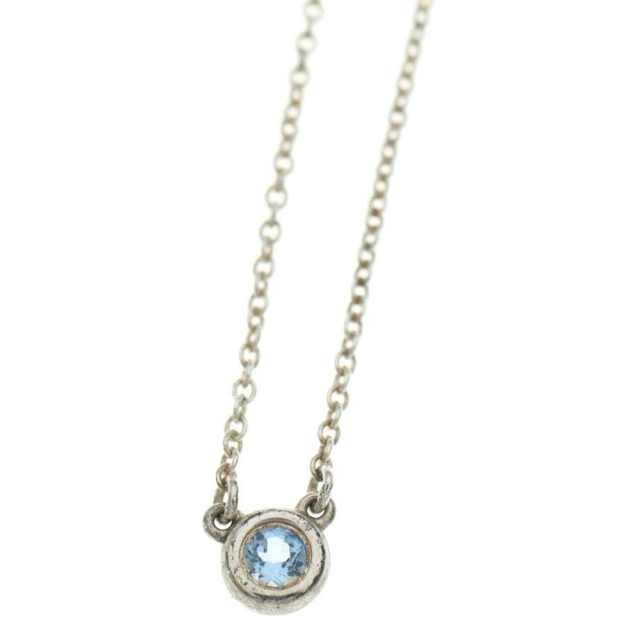 ティファニー バイザヤード ネックレス アクアマリン Ag925 TIFFANY&Co.（ティファニー） TIFFANY & Co. バイザヤード ネックレス