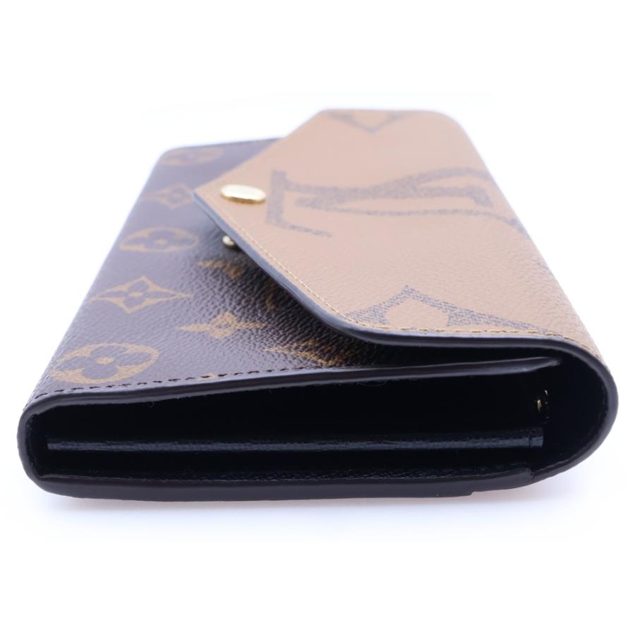 LOUIS VUITTON ルイヴィトン モノグラム・ジャイアント リバース ポルトフォイユ・サラ 長財布 ブラウン PVCレザー RFID M80726 LOUIS VUITTON（ルイ・ヴィトン） モノグラム・ジャイアント リバース