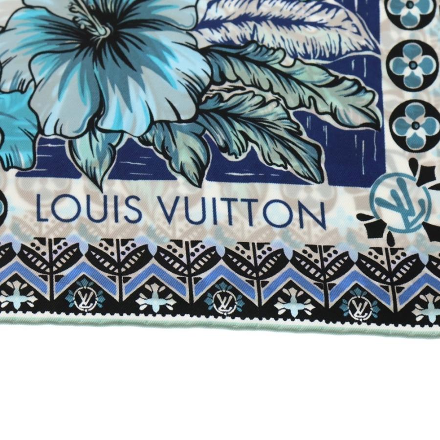 LOUIS VUITTON（ルイ・ヴィトン） シルクスカーフ ブルー M79984