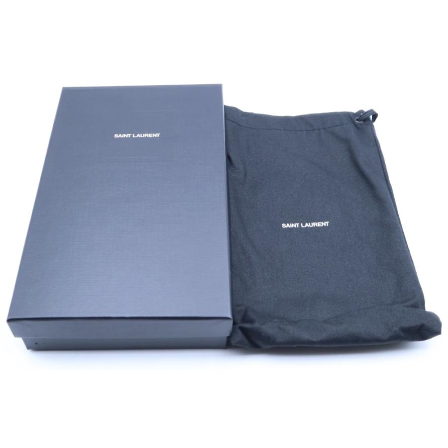 SAINT LAURENT PARIS サンローランパリ カサンドラ ロゴプレート Vステッチ レザー ロングウォレット 二つ折り長財布 ブラック 372264 SAINT LAURENT PARIS サンローランパリ カサンドラ ロゴプレート V