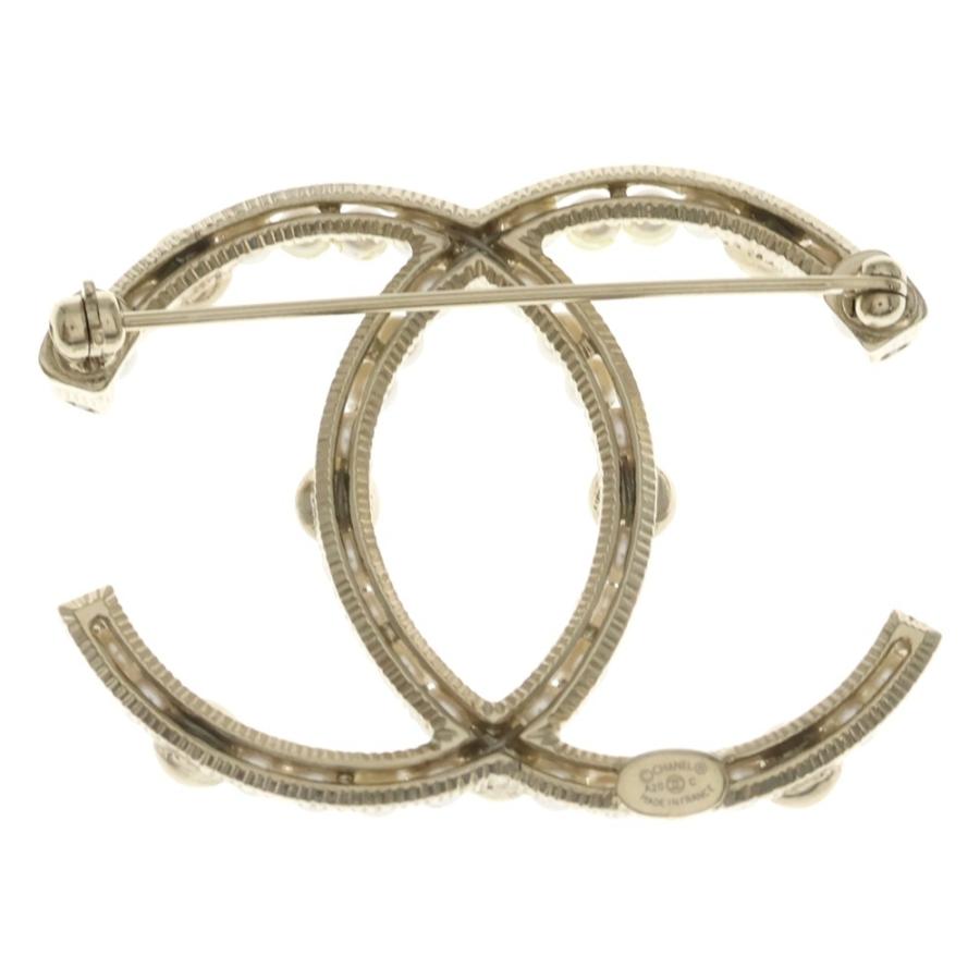 CHANEL（シャネル） ココマーク パールラインストーンブローチ