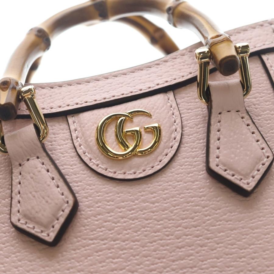 GUCCI（グッチ） ダイアナ ナノ ピンク ハンドバッグ ミニバッグ 