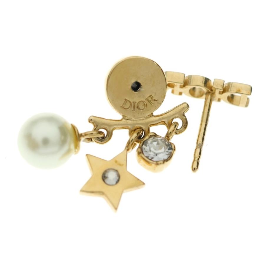 Christian Dior ロゴ パール ピアス ゴールド Christian Dior（クリスチャン・ディオール） ロゴ フェイクパール