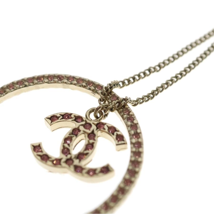 CHANEL（シャネル） ココマーク ピンクラインストーン ネックレス 