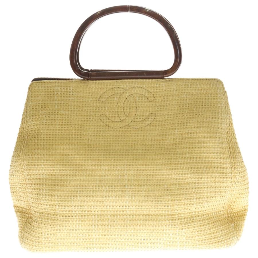 CHANEL（シャネル） ココマーク ウッドハンドル ハンドバッグ トート