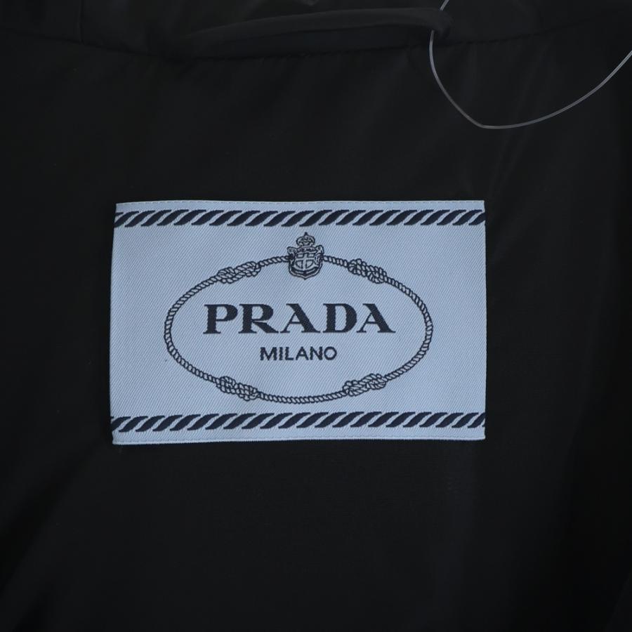 PRADA プラダ トライアングルロゴ ベルベットダウンジャケット ブラック 292214_5