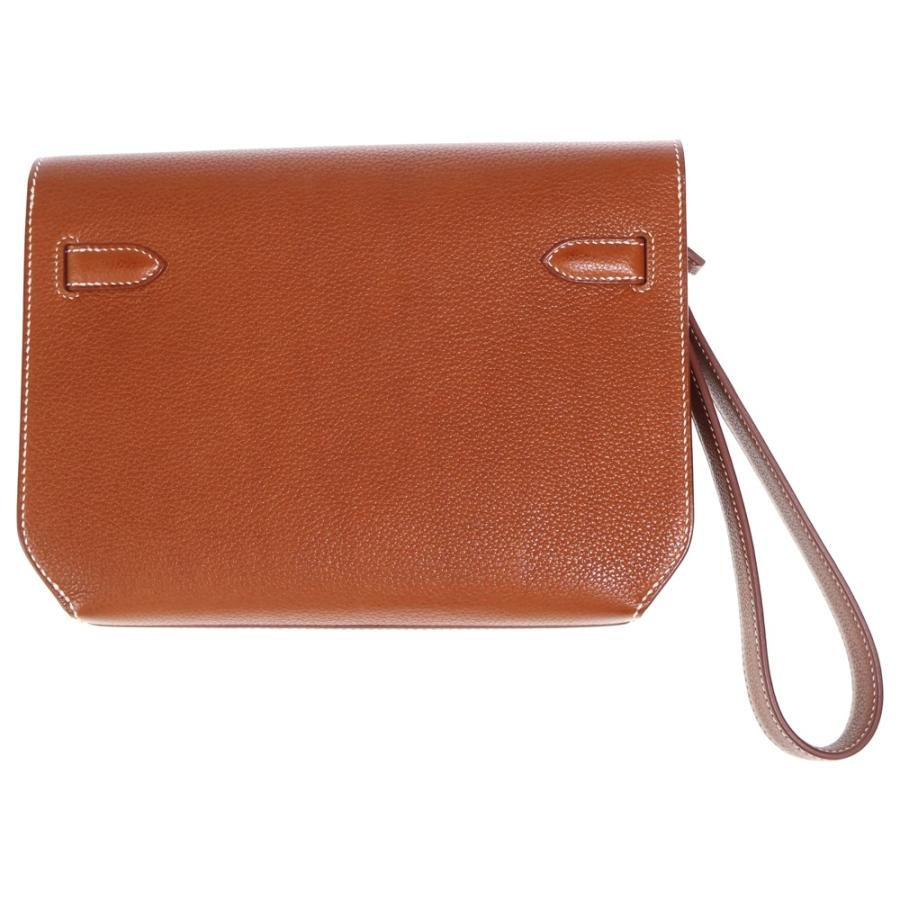 HERMES（エルメス） ケリーデペッシュ25 ゴールド クラッチバッグ