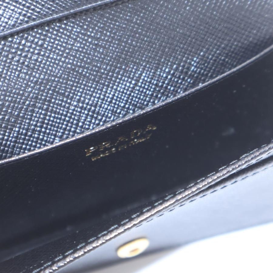 PRADA（プラダ） サフィアーノ カードケース 名刺入れ ブラック レザー