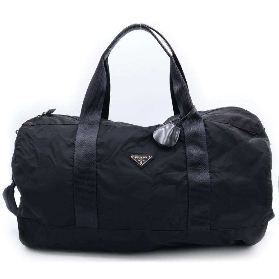 PRADA（プラダ） テスート トライアングルロゴ ボストンバッグ