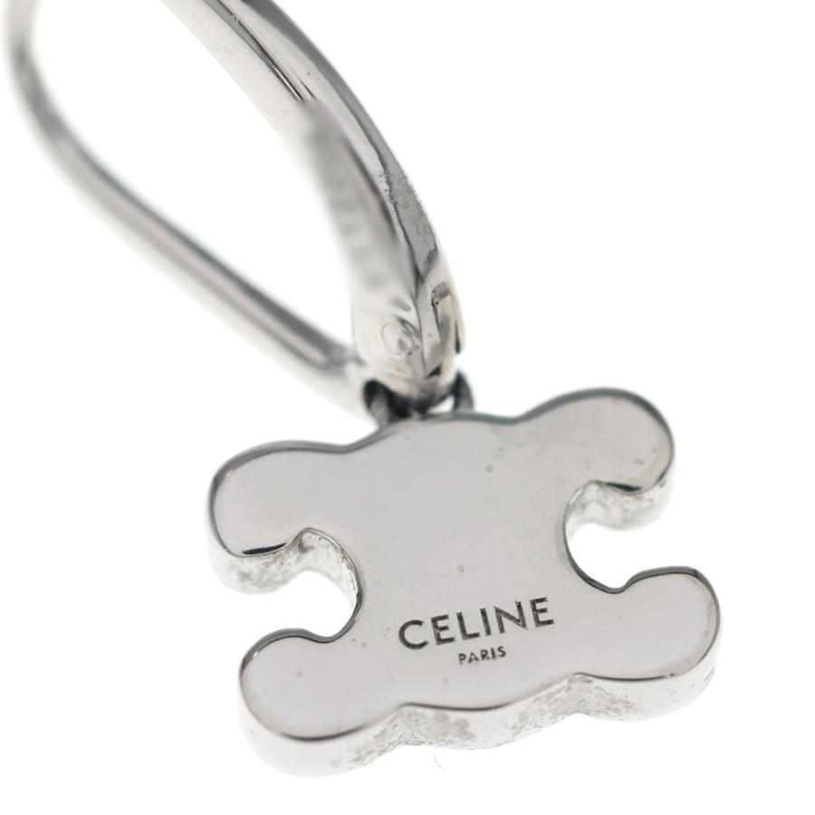 CELINE（セリーヌ） トリオンフ ラインストーン ピアス シルバー