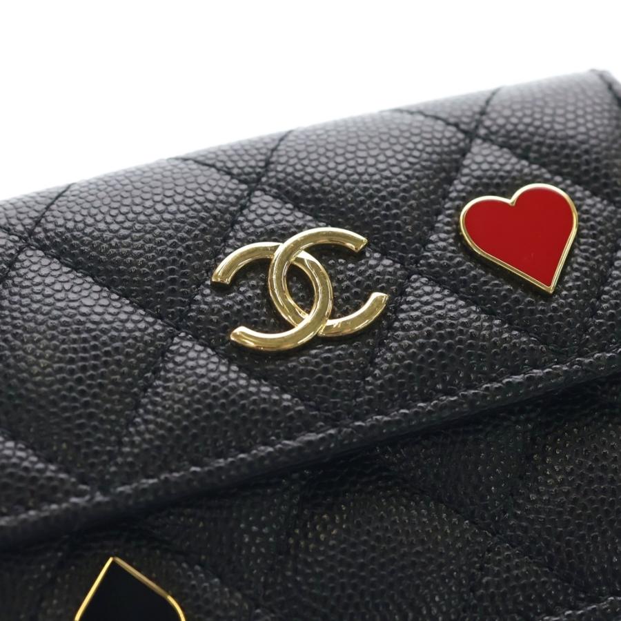 CHANEL（シャネル） マトラッセ ハート スペード コンパクトウォレット 