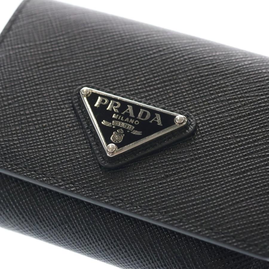 PRADA（プラダ） サフィアーノトライアングルロゴ レザー 三つ折り財布 