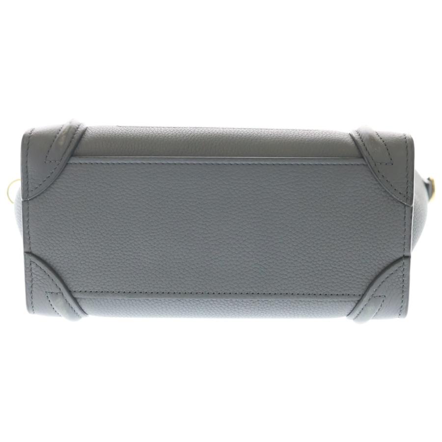 【日曜限定価格‼️】CELINE ラゲージ ナノ グレー ハンドバッグ ショルダー CELINE（セリーヌ） ラゲージ ナノ 2WAYショルダーバッグ ハンドバッグ