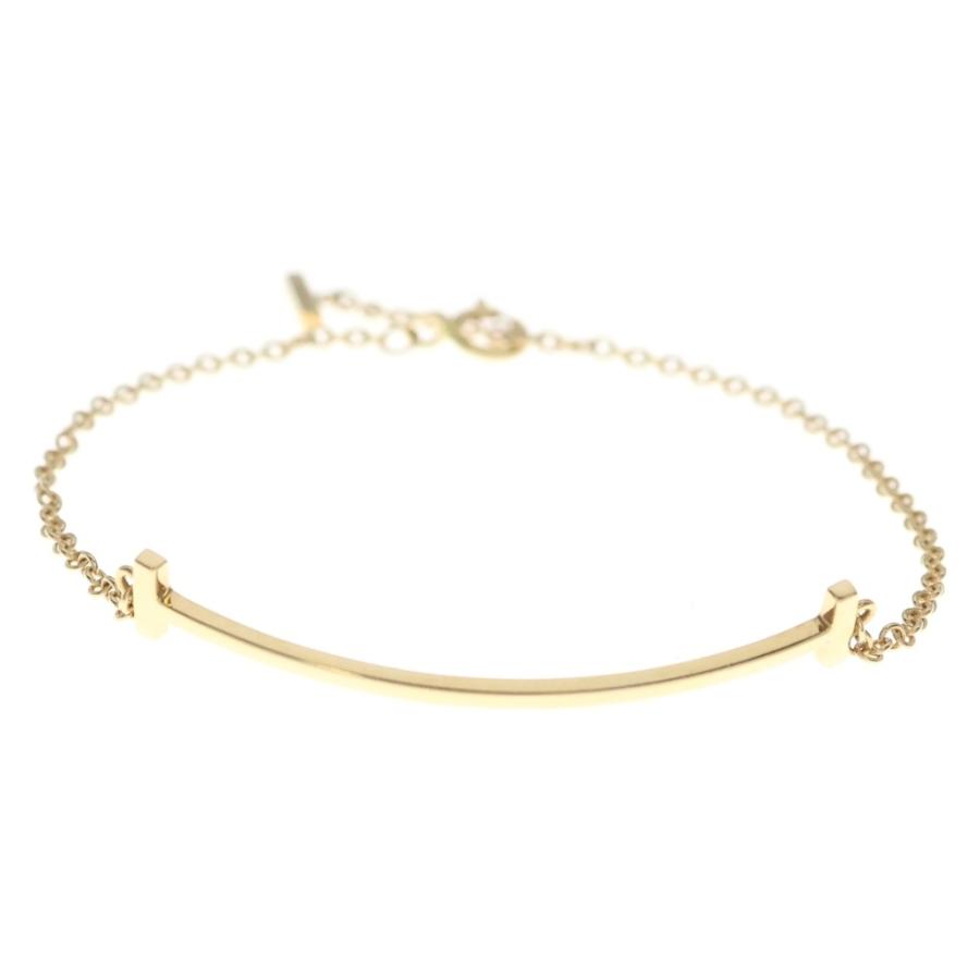 Tiffany & Co. Au750 18YG スマイルブレスレット TIFFANY&Co.（ティファニー） TIFFANY & Co. Tスマイル スモール Au750