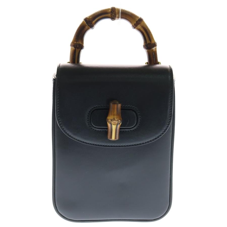 グッチ GUCCI バンブー 702106 3WAY リュック バッグ ショルダーバッグ ハンドバッグ レディース【中古】 GUCCI（グッチ） バンブーミニ 3WAY ハンドショルダーバッグ ブラック