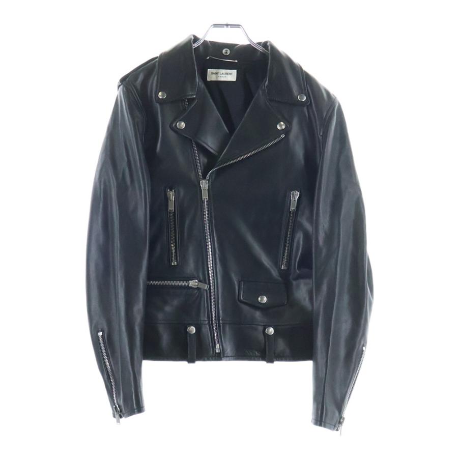 15AW サンローランパリ L01 レザーライダースジャケット 48 SAINT LAURENT PARIS サンローランパリ L01 クラシックモーター