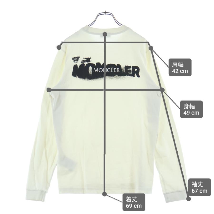 MONCLER（モンクレール） バックロゴプリント クルーネックコットン
