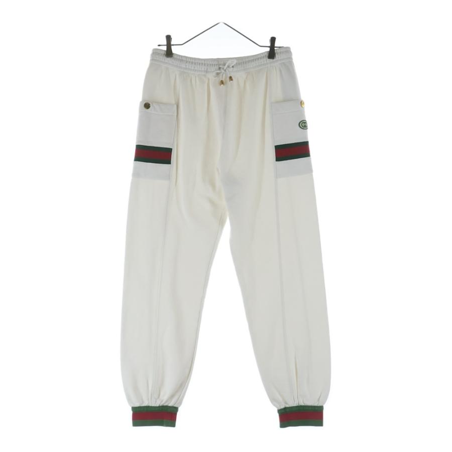 GUCCI（グッチ） シェリーライン ロゴパッチジョガースウェットパンツ