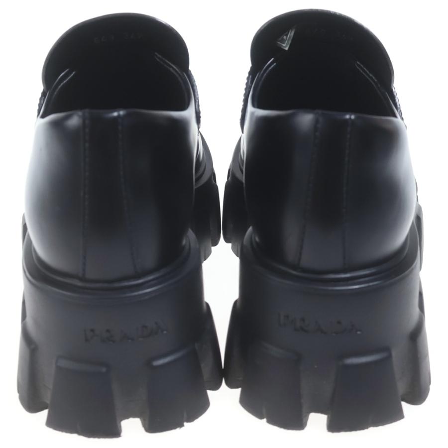 PRADA（プラダ） Monolith Brushed leather loafers モノリス