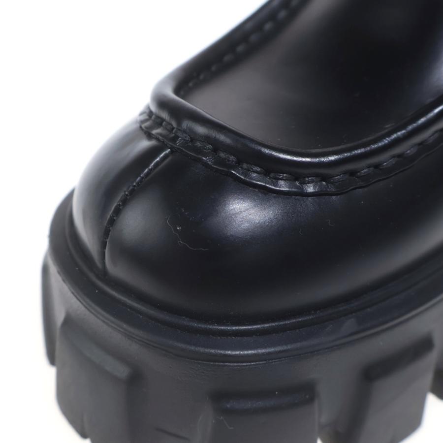 PRADA（プラダ） Monolith Brushed leather loafers モノリス